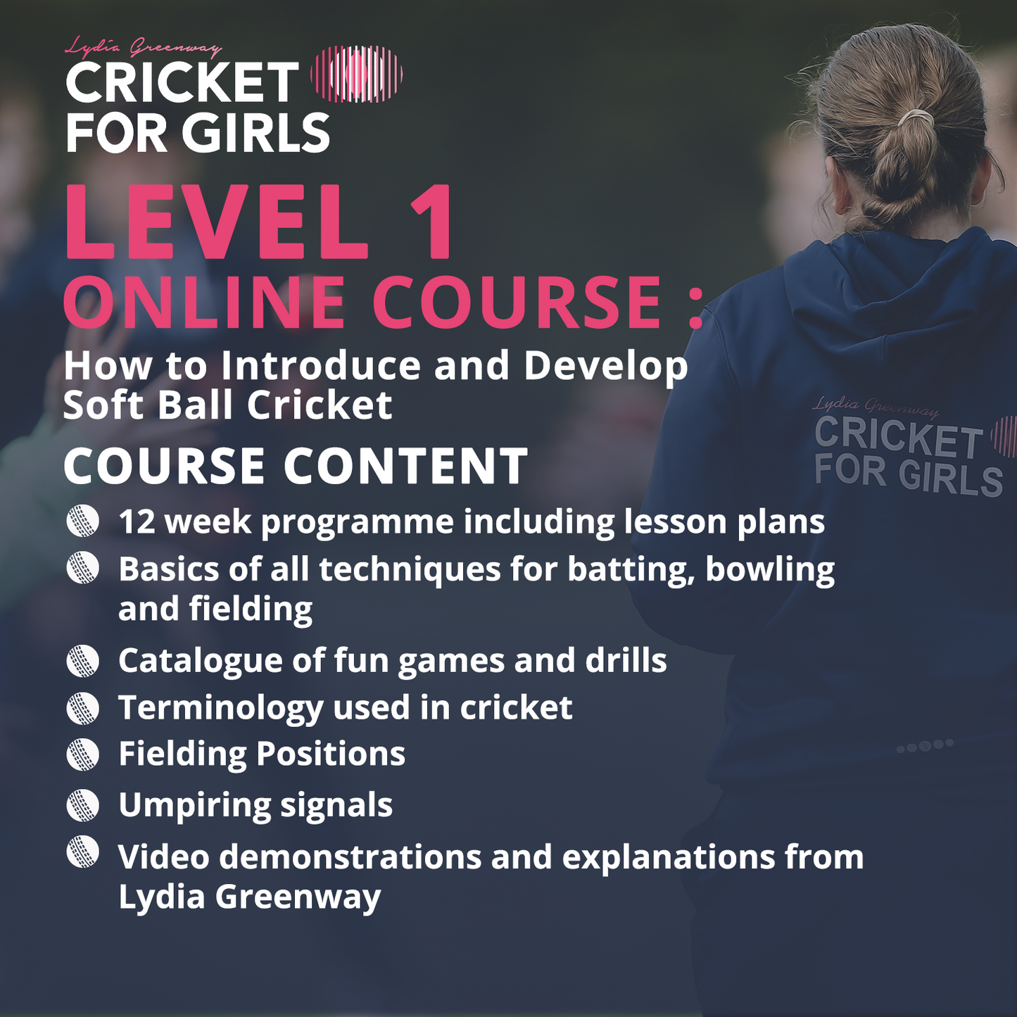 Cricket for Girls Level 1 and Level 2 Preview